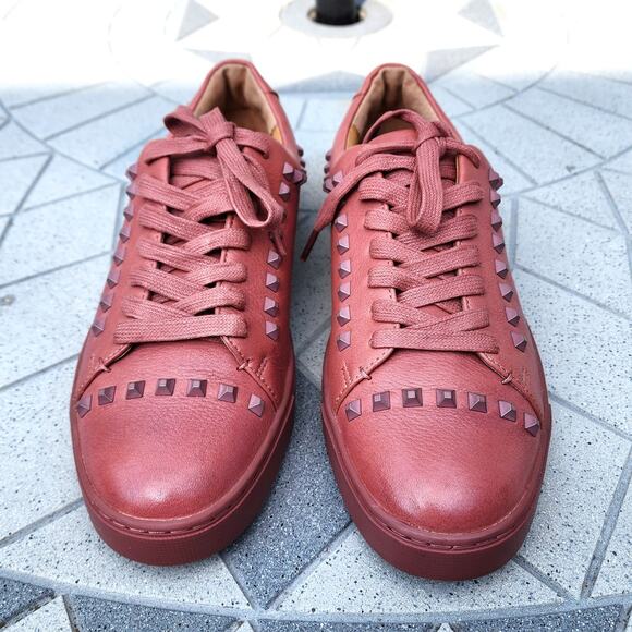 Frye Ivy Deco Stud Premium Leather Low Top Sneaker 9 - Picture 3 of 10